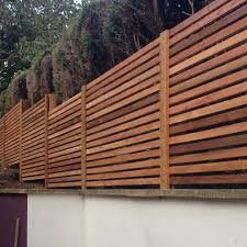 Western Red Cedar Slatted Screen Kits Slatted Fence Panels Cedar Fence Wood Fence Design