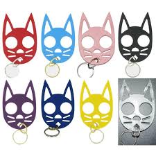 This unique black cat defensive keychain packs a sharp punch! Wild Kat Keychains J L Self Defense Products