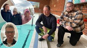 Bassängen i Stugun fylls långsamt efter tre års väntan