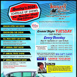 Crusin Night- Tuesday Car Shows at Bentley’s Saloon!