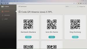 Source code absensi siswa berbasis scan qr code dengan web cam php dan mysql. E Absen Aplikasi Absen Berbasis Web With Qr Barcode Karya Siswa Rpl Smkn 1 Labang Youtube