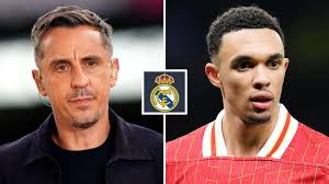 Alexander-Arnold: Gary Neville fuming at 'insulting' Real Madrid bid as  Liverpool are warned over 'hell of an animal'