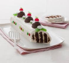 Choc Ripple Christmas Pudding Log Chocolate Christmas Pudding Christmas Log Cake Christmas Cooking
