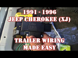 Are you trying to find 95 jeep trailer wiring? 1991 1996 Jeep Cherokee Xj Trailer Wiring Made Easy Youtube