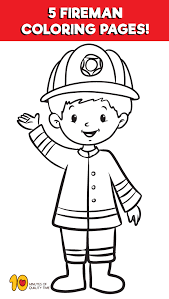 Fireman coloring pages for preschool. Fireman Coloring Pages Fireman Fireman Crafts Coloring Pages
