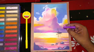 Thank you for watching and don't forget to like share comment and subscribe my channel for more. How To Draw A Easy Drawing Scenery For Kids Sunset Cloudy Landscape Drawing Step By Step Painting With Oil Paints