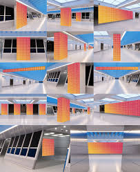 Wayfinding System Navigation Mock Up On Behance Wayfinding System Wayfinding Navigation