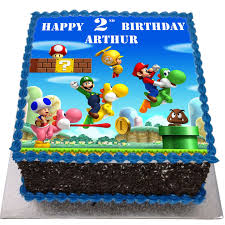 There are 976 mario birthday cake for sale on etsy, and they cost $10.82 on average. Super Mario Birthday Cake Flecks Cakes
