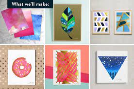 Easy diy acrylic painting idea for beginners. Modern Acrylic Painting Explore Techniques To Create On Trend Art Cat Coquillette Skillshare