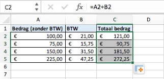 Een Formule Doortrekken In Excel Naar Beneden Kopieren Handleiding Excel