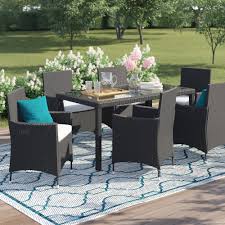 Provide the perfect way to enjoy a great meal outdoors surrounded by natural beauty. Andover Mills Bridgette Rectangular 6 Person 57 Long Dining Set With Cushions Reviews Wayfair