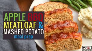Then, you are going to spread a little more meatloaf sauce over the top and bake for an additional 20 minutes, until the glaze is nice and sticky. Apple Bbq Meatloaf Mashed Potato Meal Prep Traditional Meatloaf Gets A Hearty Makeover With This Recipe Shredded Apple Is Bbq Meatloaf Meal Prep Meatloaf