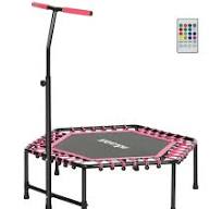 Soozier 45" Rebounder Trampoline for Adults, Quiet Bungee ...