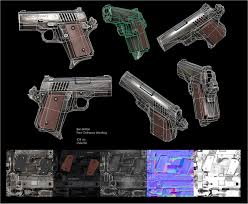 Artstation Lowpoly Guns Ben Bolton Guns Low Poly 3d Models Low Poly