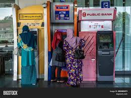 Check the atm for cameras and skimmers before use. Labuan Malaysia July Image Photo Free Trial Bigstock