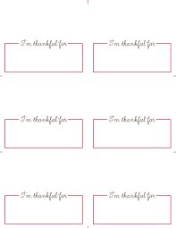 Place card, wedding place card template, modern place card, downloadable. Free Thanksgiving Place Card Printables Roseville Designs