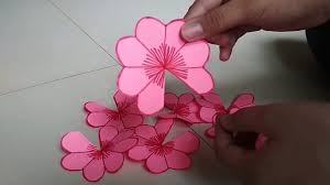 Crease the center of the triangle and glue on flowers. Diy 3d Flower Pop Up Card Tutorial Easy Handmade Card
