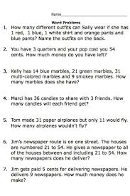 Free Printable Worksheets For Second Grade Math Word Problems Word Problem Worksheets Math Word Problems Word Problems