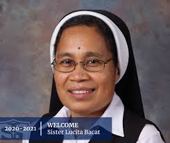 Sister Lucita Bacat came to Greenville to accompany another of the Sisters  of St. John the Baptist, before knowing what her future would hold, before  knowing she would wind up at SJCS. “