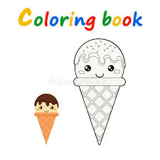 Clique sur le dessin de ton choix afin de l'imprimer ou de rajouter un texte. Livre De Coloriage De Cornet De Creme Glacee Dans Le Ctyle De Bande Dessinee Illustration De Vecteur Illustration Du Bande Cornet 146497224