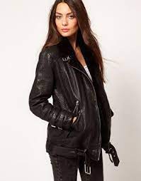 Whistles Jamie Fur Lined Leather Jacket Leather Jacket Jackets Clothes
