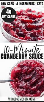 Healthy Low Carb Sugar Free Cranberry Sauce Recipe 4 Ingredients This Healthy S Cranberry Sauce Recipe Sugar Free Cranberry Sauce Low Carb Holiday Recipes