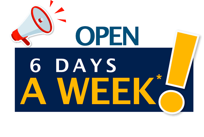 Open 6 Days A Week at North Kamloops Dental