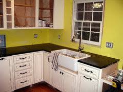 apron/farmhouse sinks mounted above counter
