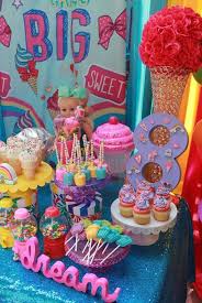 Birthday Theme Ideas For Girls Jojo Siwa Birthday Party Ideas Photo 30 Of 32 Catch My Party Jojo Siwa Birthday Candy Theme Birthday Party Jojo Siwa Birthday Cake