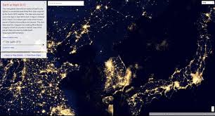Résultat de recherche d'images pour "photo of north korea at night from space"