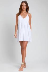 Felix White Swim Cover Up Cute White Dress Mini Skirt Dress Short Graduation Dresses
