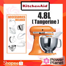 Click one of the images depending on if your kitchenaid stand mixer is 4.5, 5, or 6 quart. Kitchenaid Artisan Stand Mixer 5ksm175psbtg 4 8l Tangerine Shopee Malaysia