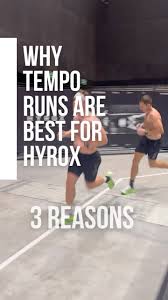 Why tempo runs are amazing for Hyrox, ‌, 1. Increase Lactate Threshold,  Tempo intervals train your body to process and clear lactate more  efficiently, meaning you can sustain a faster pace for longer ...