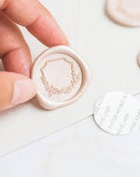 top 5 wax seal stamp designs by other industry pros blushed design wax seals wax seal stamp wedding stationery inspiration