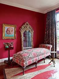 Nuzzle the elephant theme collection. Red Room Decoration Inspiration Architectural Digest
