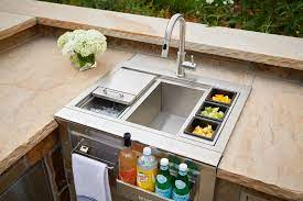 Ceramics and ceramic sinks can be customized and fit almost every homeowner style. Outdoor Kitchen Sinks Pictures Tips Expert Ideas Hgtv