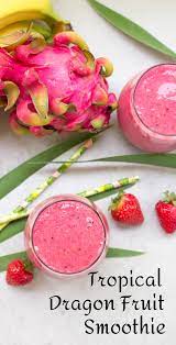 Tropical Dragon Fruit Smoothie Simply Made Recipes Recipe Dragon Fruit Smoothie Recipe Tropical Smoothie Recipes Dragon Fruit Smoothie