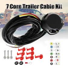 Check spelling or type a new query. High Quality 7 Pin Trailer Cable Kit 12v Trailer Cable Kit Trailer Socket Set 7 Core Electrical Kit Harness Traction Hook Trailer Couplings Accessories Aliexpress