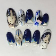 noroask on instagram オーダー品 idolish7 和泉一織 一織君を描かせていただきました 可愛いデザインに ミニキャラと照れ顔の一織君がぴったり 可愛いです キャラネイル 痛ネイル ネイルアート instagram posts enamel pins nails
