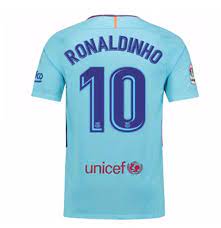 Duas vezes eleito o melhor do mundo pela fifa. Kaufe Trikot 2017 18 Barcelona 2017 2018 Away Ronaldinho 10 Kinder