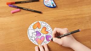 This printable cootie catcher has a lovely pattern that you can color in yourself, either with watercolor paints, pens, or pencils. A Paper Fortune Cookie For Valentine S Ideas Edding