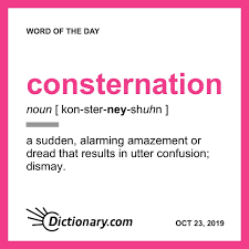 Consternation Word Of The Day Words Uncommon Words