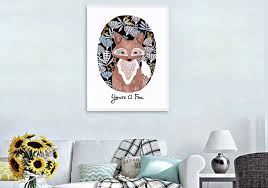 Malen Nach Zahlen Leinwand Vorlage Motiv Fuchs Home Decor Home Decor Decals Decor