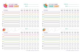 13 Qualified Blank Chore Chart For Kids Printable