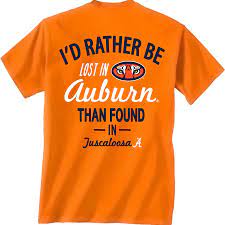 S S Auburn Lost Found Mango Tee Auburntigerstore Com Auburn Shirts Auburn Tees