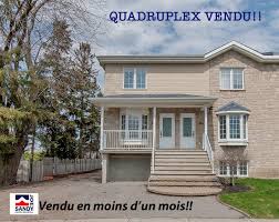 Quadruplex Construction 2004 4 Belles Unites Dont 3 Tres Grands 3 1 2 Et 1 51 2 Sur Deux Etages Super Bien Situe Pre Immobilier Propriete A Vendre Propriete