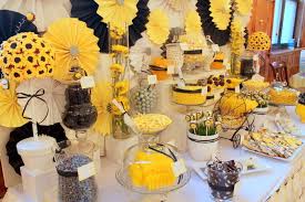 Decoration will be treated with honey or bee theme, or using the yellow and black, creative set the stage for the celebration of this great day. What Will It Bee Baby Shower Baby Shower Party Ideas Photo 20 Of 34 Catch My Party