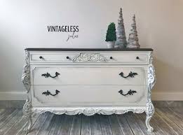 Antique White And Antique Walnut Dresser Painted Furniture For Sale Refurbished Dressers Shabby Furniture