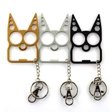 Then, hold it between your knuckles and the metal spikes will deliver punishing blows that even the toughest attacker can't handle! Hot Sale Dhl Free Metal Cute Cat Ear Defense Keychain Mold Cat Self Defense Key Chain Keychains Custom Lanyards From Promotiongifts1992 1 46 Dhgate Com