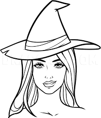 Draw this cute witch by following this drawing lesson. How To Draw A Witch Face Step By Step Drawing Guide By Dawn Dragoart Com
